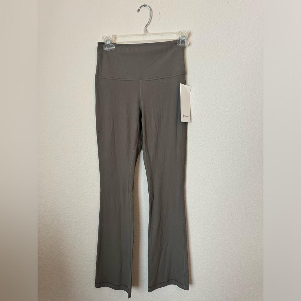 NWT Lululemon Align Rib Mini Flare *Xshort 28” inseam | color nomad | Size 6